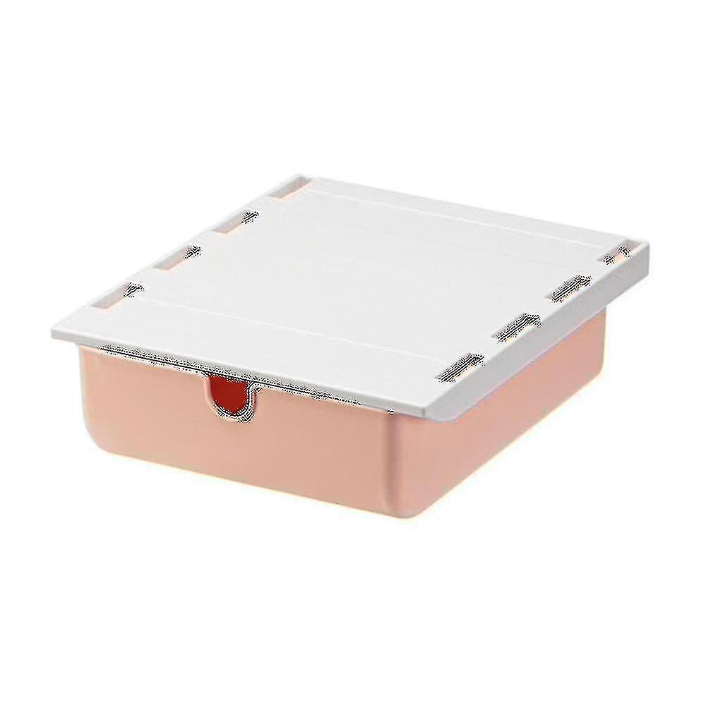 Self-adhesive Under Desk Storage Box Saving Space Ps Reduced Clutter Hidden Desk Drawer For Office