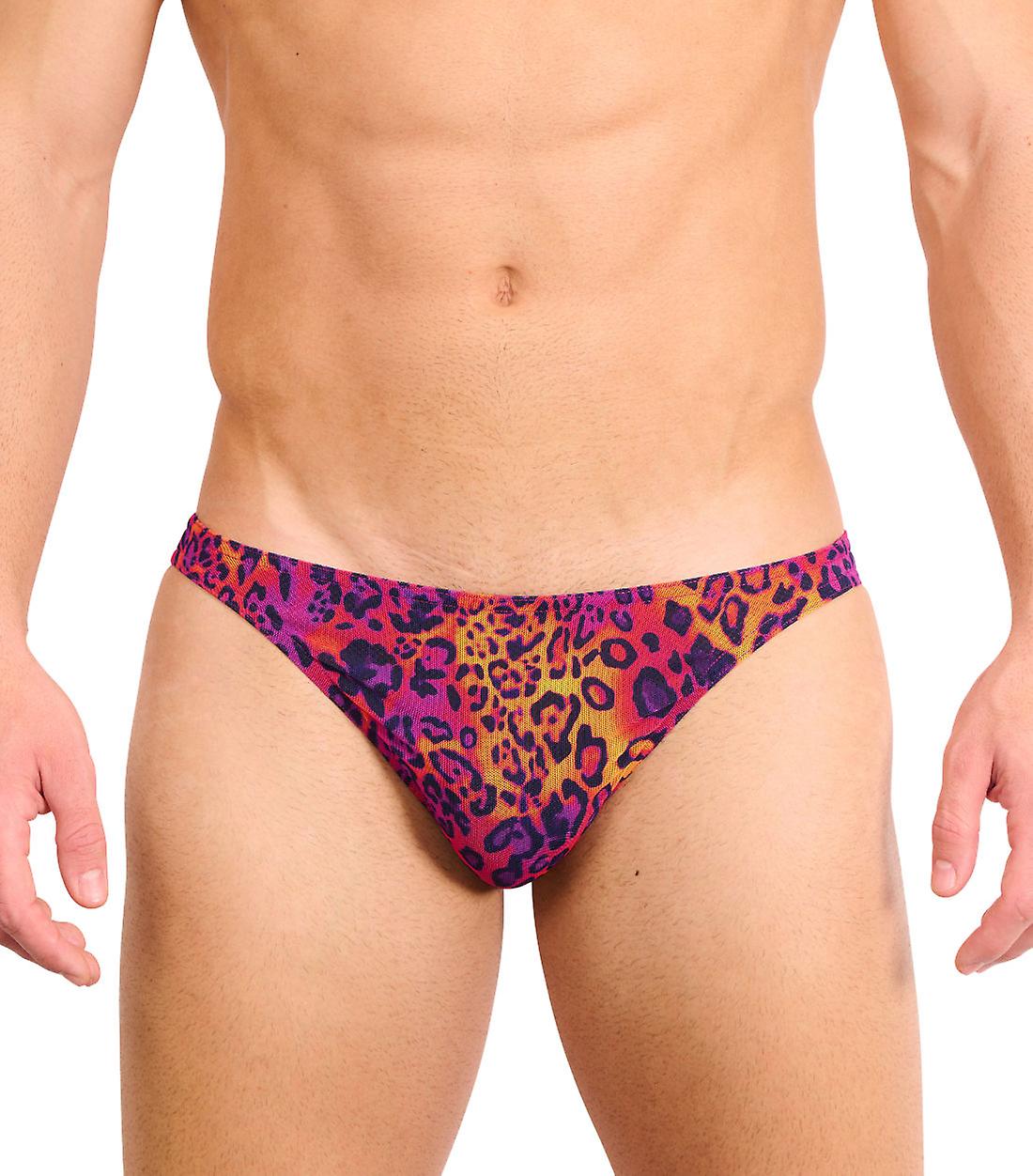 Kiniki Hot Leopard Tan Through Men's Swim Micro Brief (5th Generation)