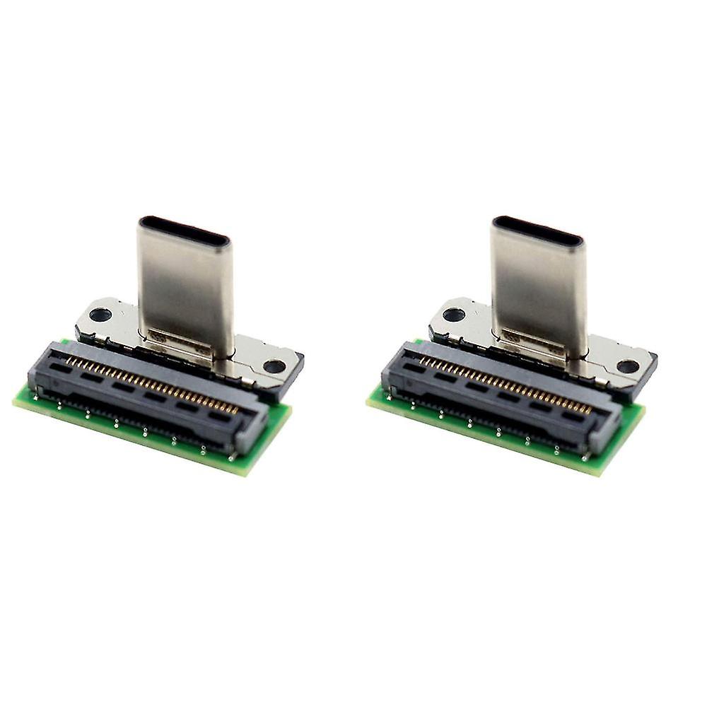 2x Dock Connector Charging Port Usb Type C Socket Compatible For Switch Docking Station Replacement