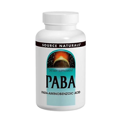 Source Naturals PABA，100 毫克，100 片 （1 包）