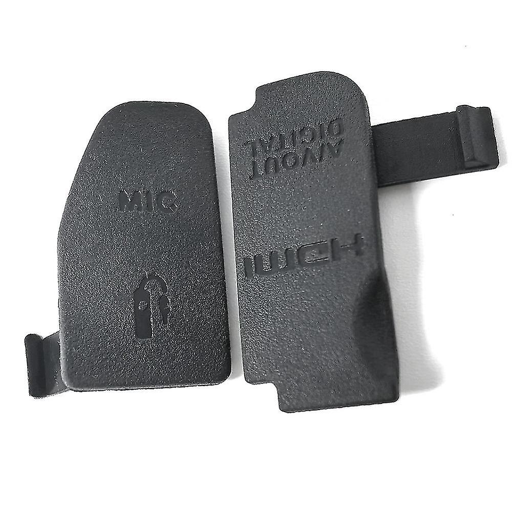 1set Usb/-compatible Dc In/video Out Rubber Door Bottom Cover For 70d Camera