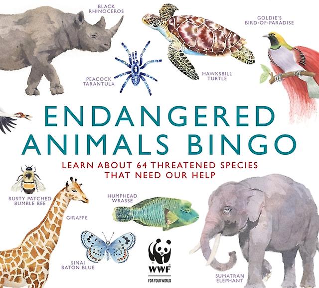 Endangered Animals Bingo Game Book