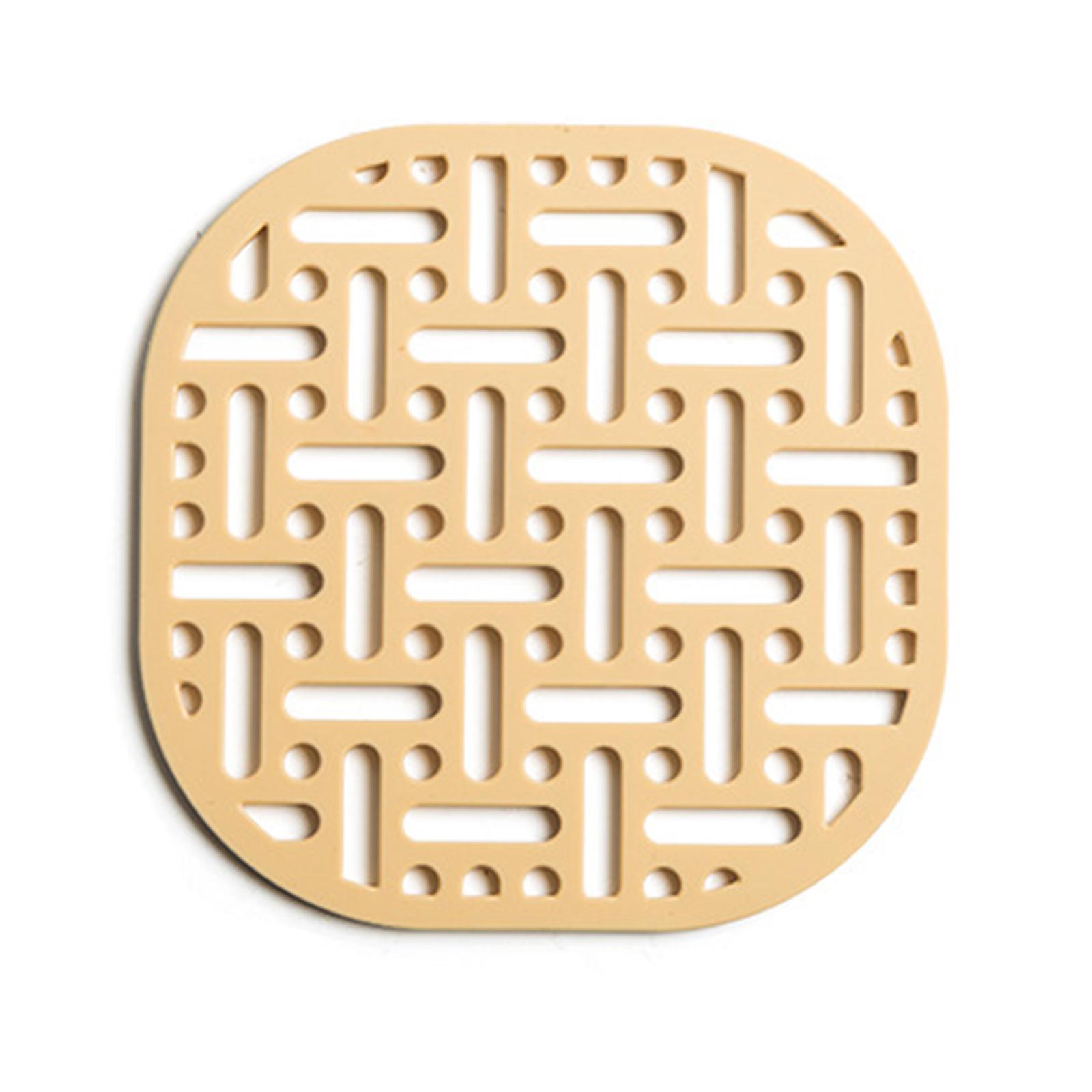 Coaster Simple Hollow Coaster Pads for Home Table Decoration 4 Colors to Choose