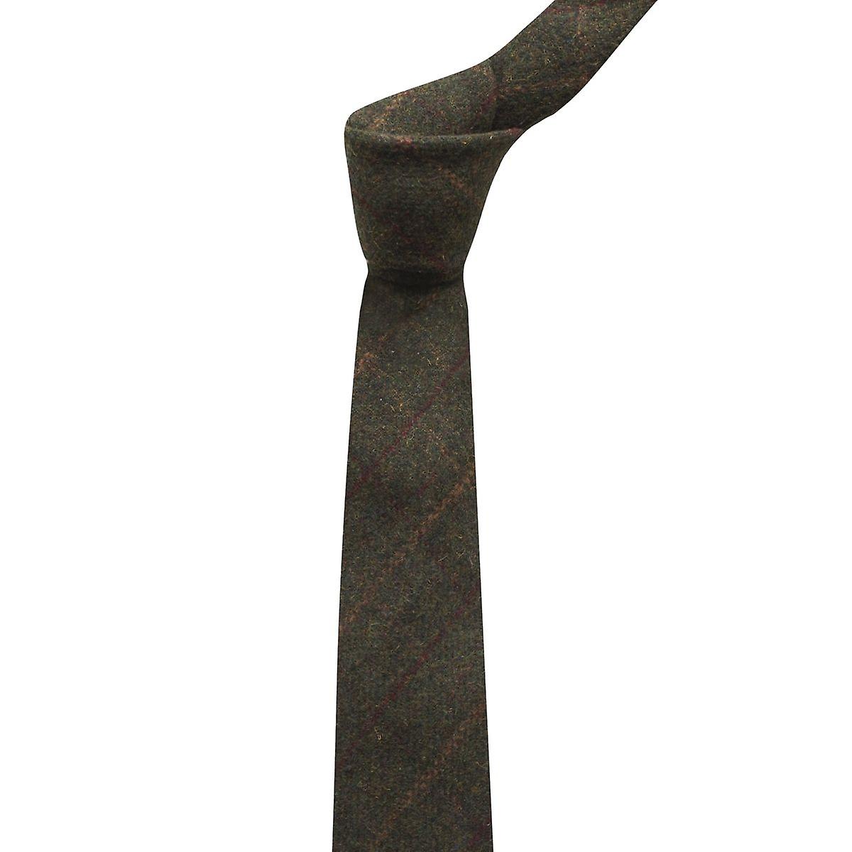Heritage Check Moss Green Tie