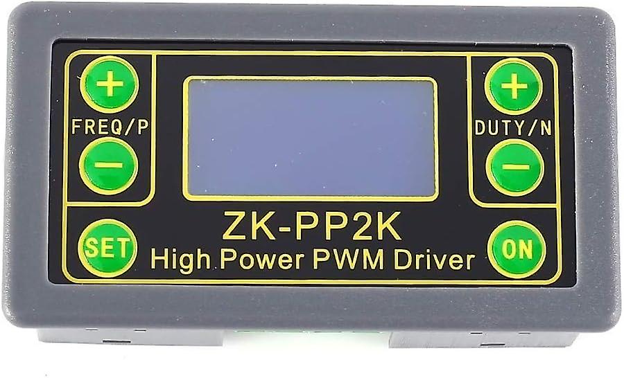 Zk-pp2k Function Signal Generator, Pulse Frequency Generator 8a Driver Module Lcd Pulse Frequency Cycle Module 1hz-150khz Motor Controller Lcd Display