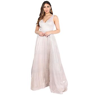KRISP mujeres señoras dama de honor Maxi vestido brillo de la noche de la noche de la fiesta del vestido plus