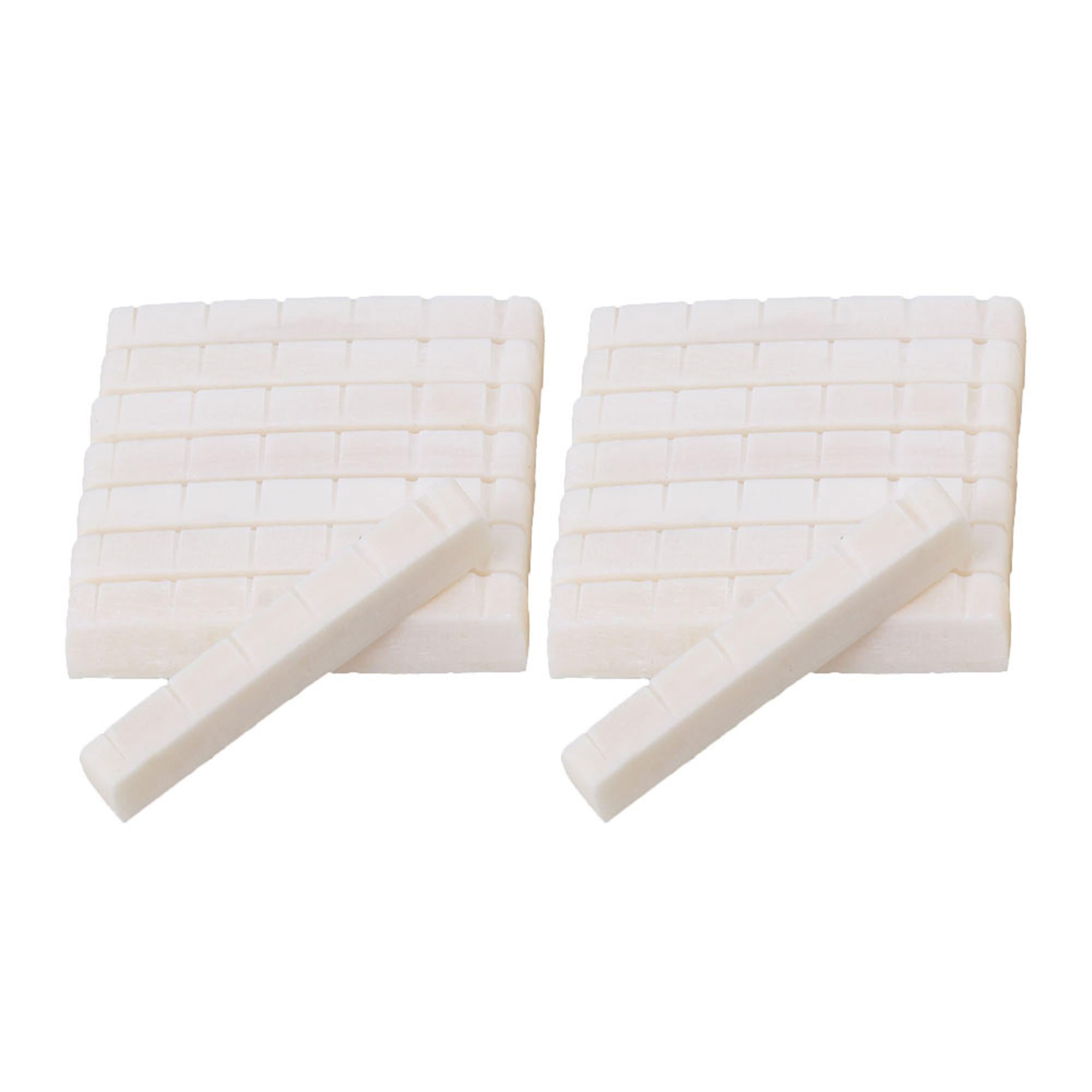Cattle Bone Slotted Nuts for 6-string Acoustic Guitar Replacement 15P