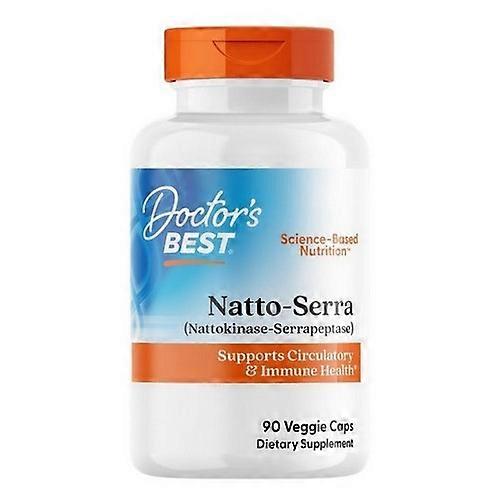 Doctors Best Natto-Serra, 90 Veggie Caps (Pack of 1)