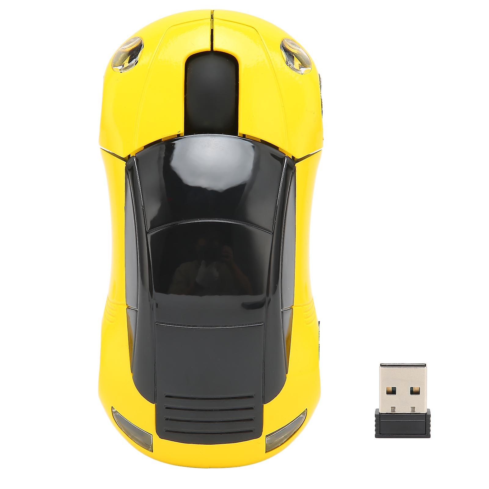 2.4GHz Wireless Car Mouse Plug and Play Battery Powered 3D Sports Car Style for Windows