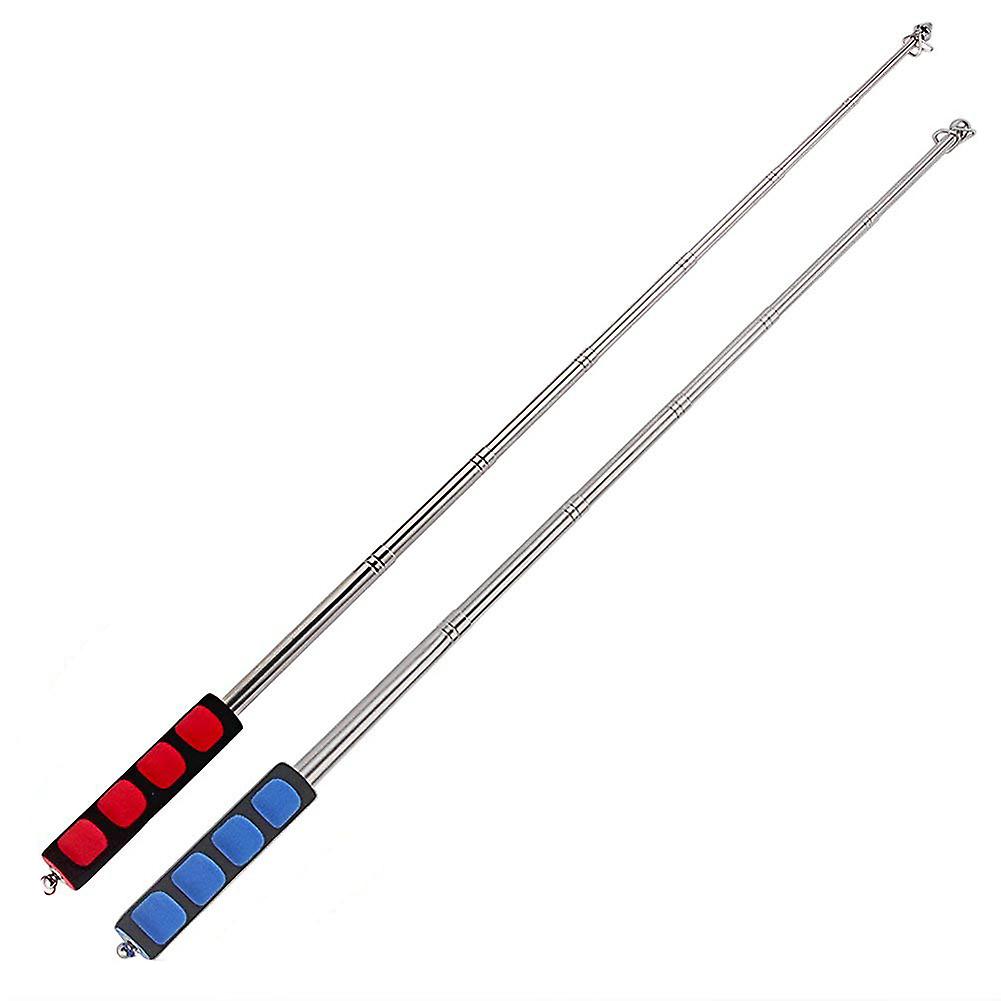 Bâtons de drapeau télescopiques Personnel portable en acier inoxydable léger avec poignée antidérapante pour guides touristiques Nouveau