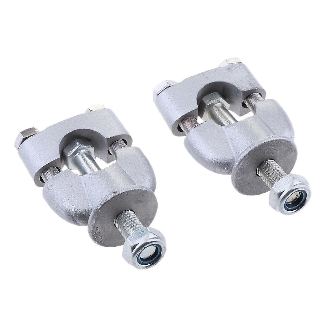 Pair 7/8" Handlebar Riser Mount Clamp Adapters for Motorcycle Dirt Bike ATV