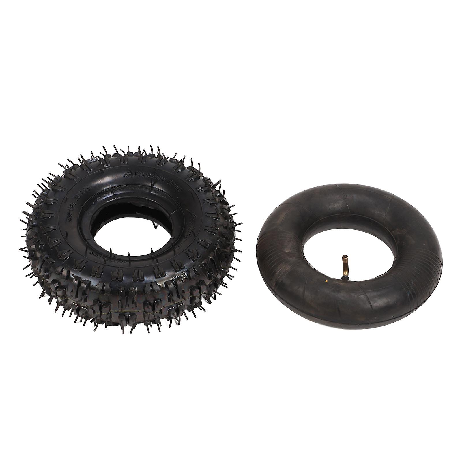 4.10/3.50?4 Tire Inner Tube Set 20 PSI 4 PLY for 4in Rim 47cc 49cc 2 Stroke Mini Pocket ATV QUAD Bike