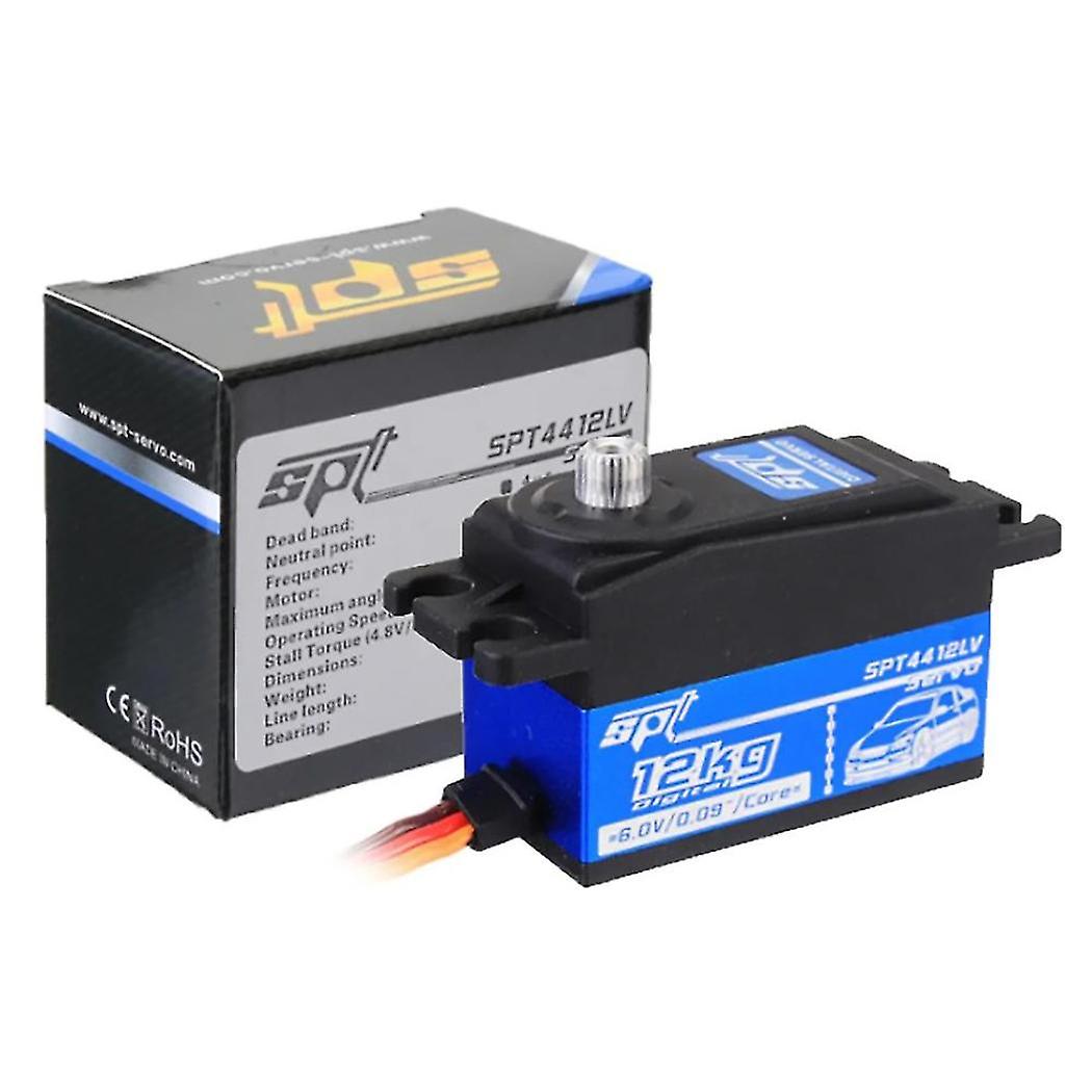 Servo Pour Voiture RC 1:10 Servomoteur Numérique 12KG SPT4412LV – Engrenages Métalliques, Pour