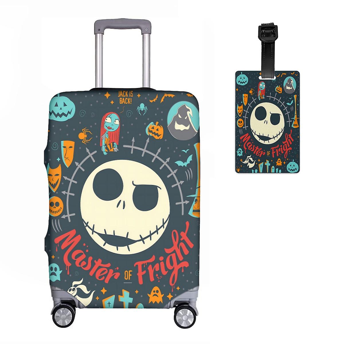 الكابوس قبل عيد الميلاد علامة غطاء الأمتعة ، 18/24/28/32 بوصة حقيبة حامي العلامة نمط -01