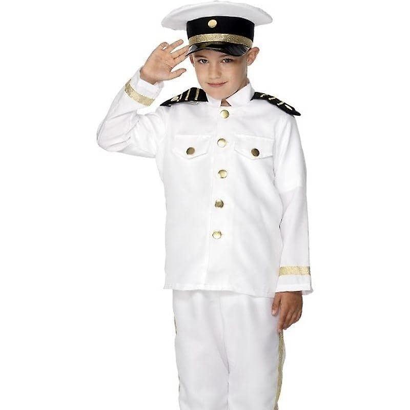 Captain Kostuum Kind Kinderen Wit 30025l