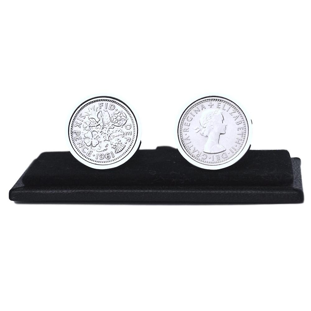 Lucky Sixpence Cufflinks | 1961