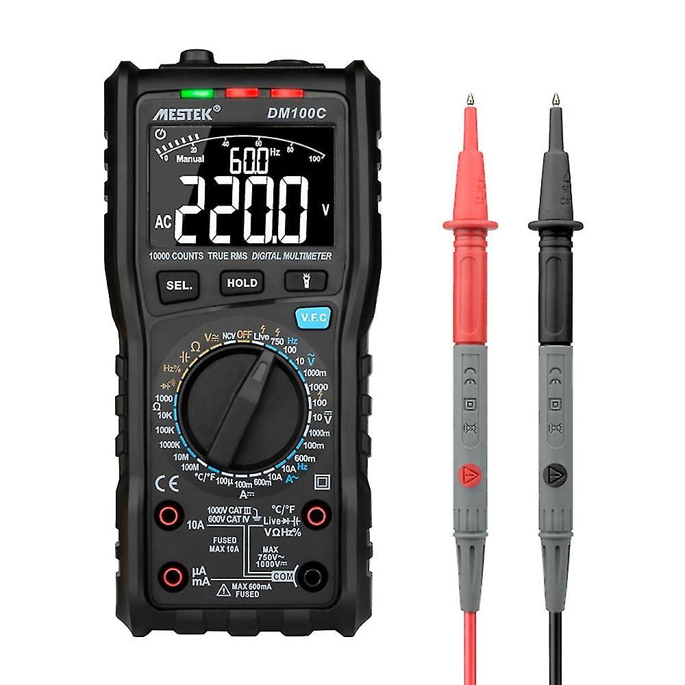Mestek 10000 Counts True Rms Multifunctional Digital Multimeter Measuring Ac/dc Voltage Current Resi