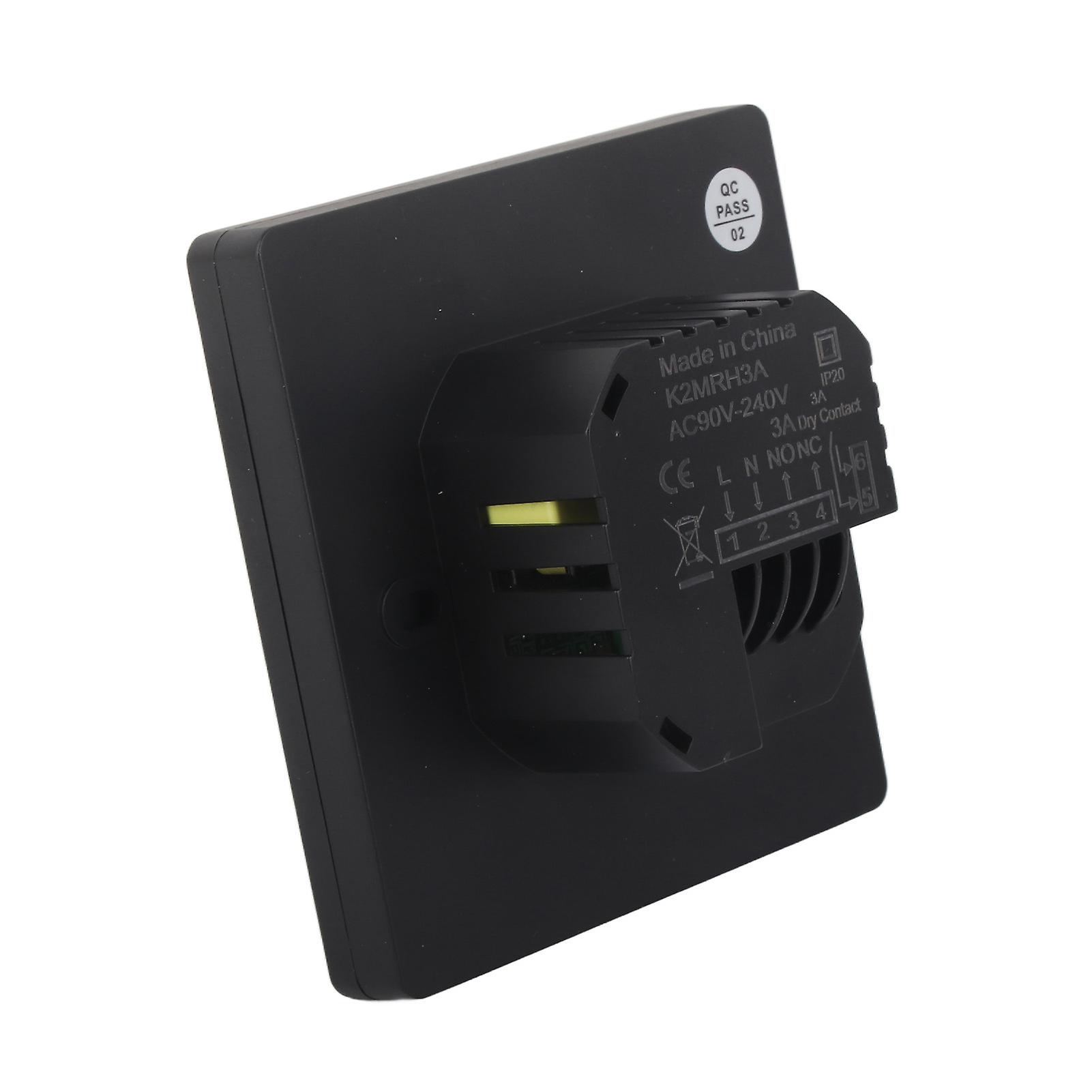 4400W Temperature Controller LCD Touch Screen Floor Heating Thermostat 5 to 60°C Setting AC 90‑240V 3A with Linkage 