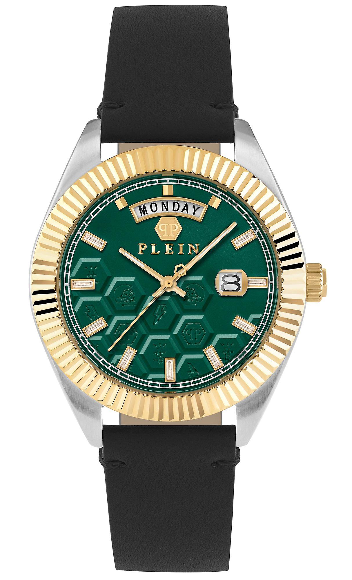 Philipp Plein Men's Watch Analog Quartz DATE SUPERLATIVE GENT PWPVA0124 Leather