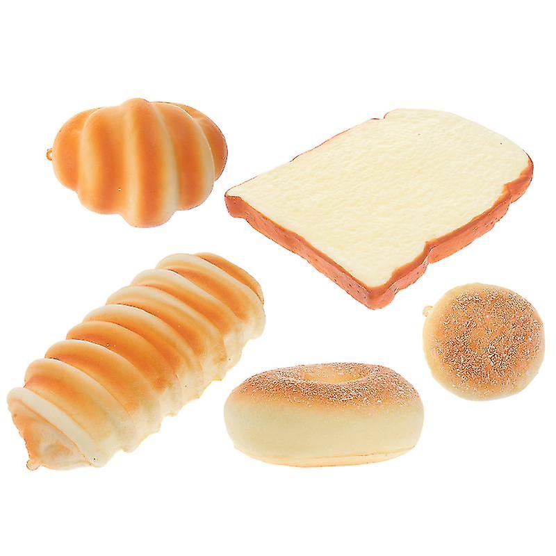 5pcs Simulation Bread