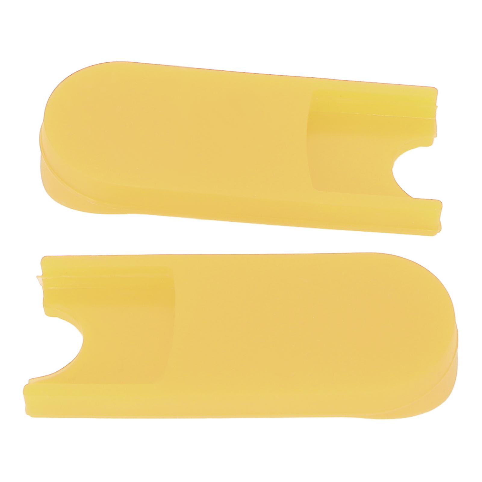 2PCS Saxophone Finger Rest Cushion Thumb Protector with Saddle Wind Instrument AccessoriesYellow 