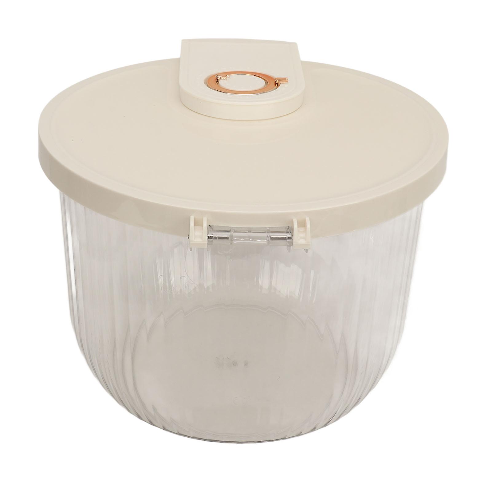 Large Transparent Rice Storage Container 7.5kg with Lid, Sealed