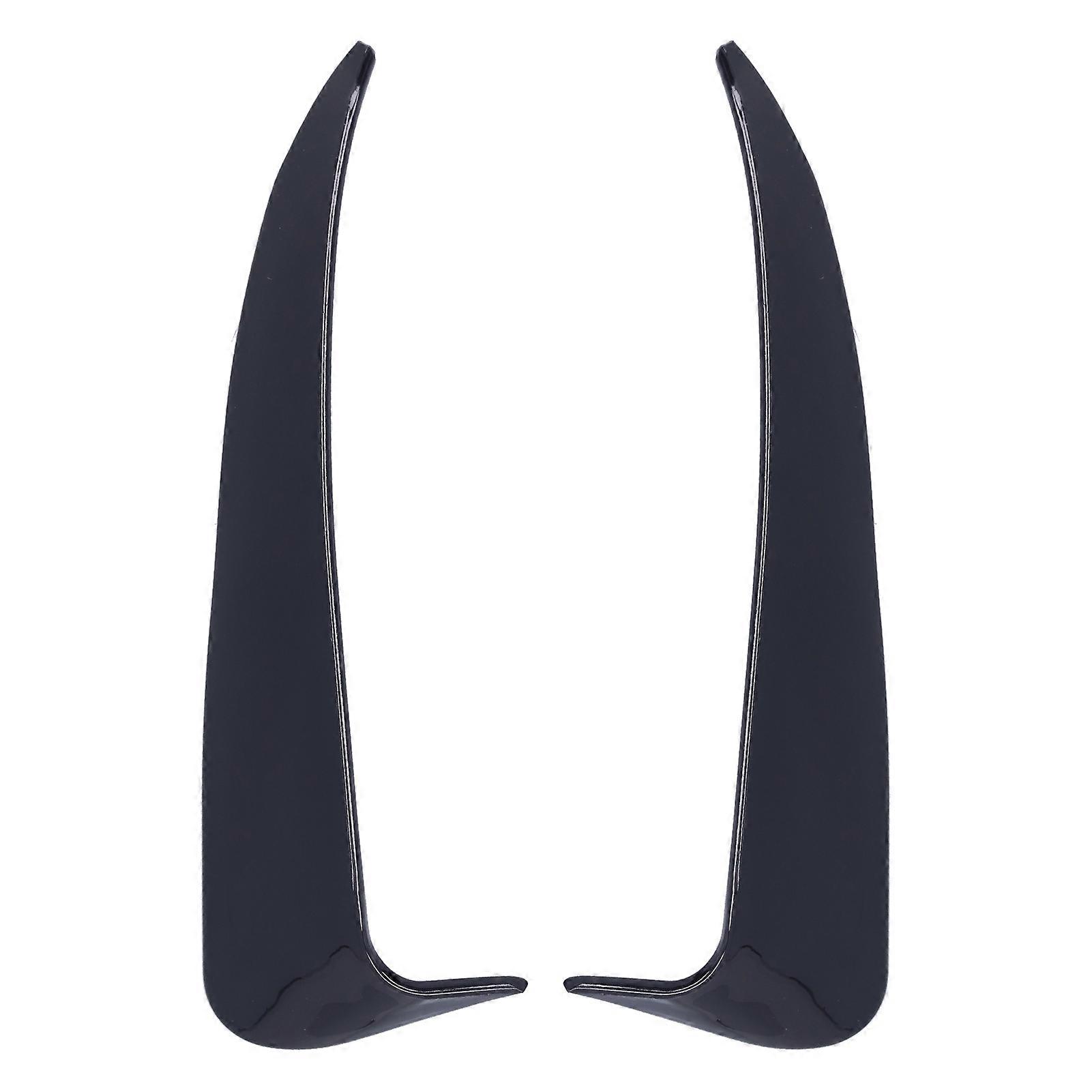 2pcs Rear Bumper Spoiler Side Canard Left Right Fit for MercedesBenz C Class W205 C180 C200(Noir brillant ) NO.61510