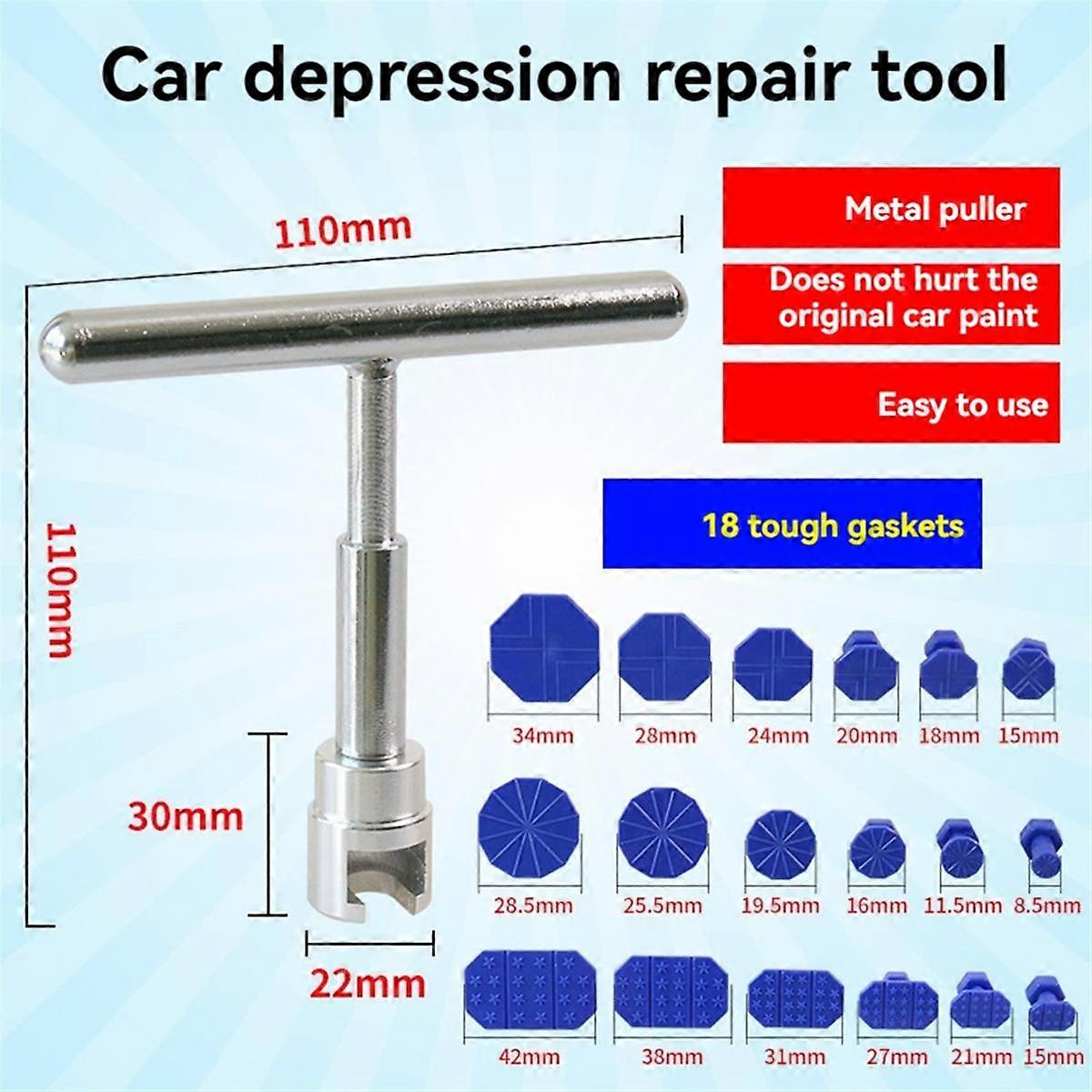 Car Dent Puller Tools Dent Mechanical Sheet Metal Slide Suction Cup Complete Kit for Automotive Body Hail Dent Repair