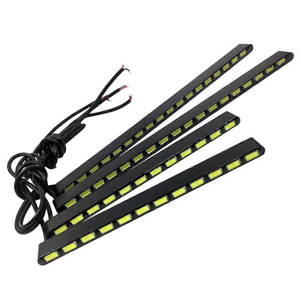 1pc Daytime Running Light 12/14/18led Smd 7030 Fog Light Source Ultra-thin Super Bright Invisible Waterproof Led Drl Strip