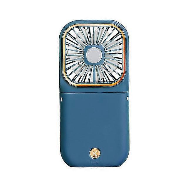 USB Rechargeable Handheld Mini Fan with Folding Design and Neck Strap