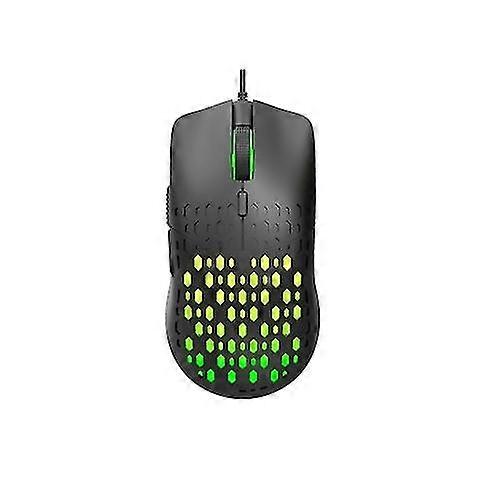 Hxsj S500 3600dpi Colorful Luminous Wired Mouse