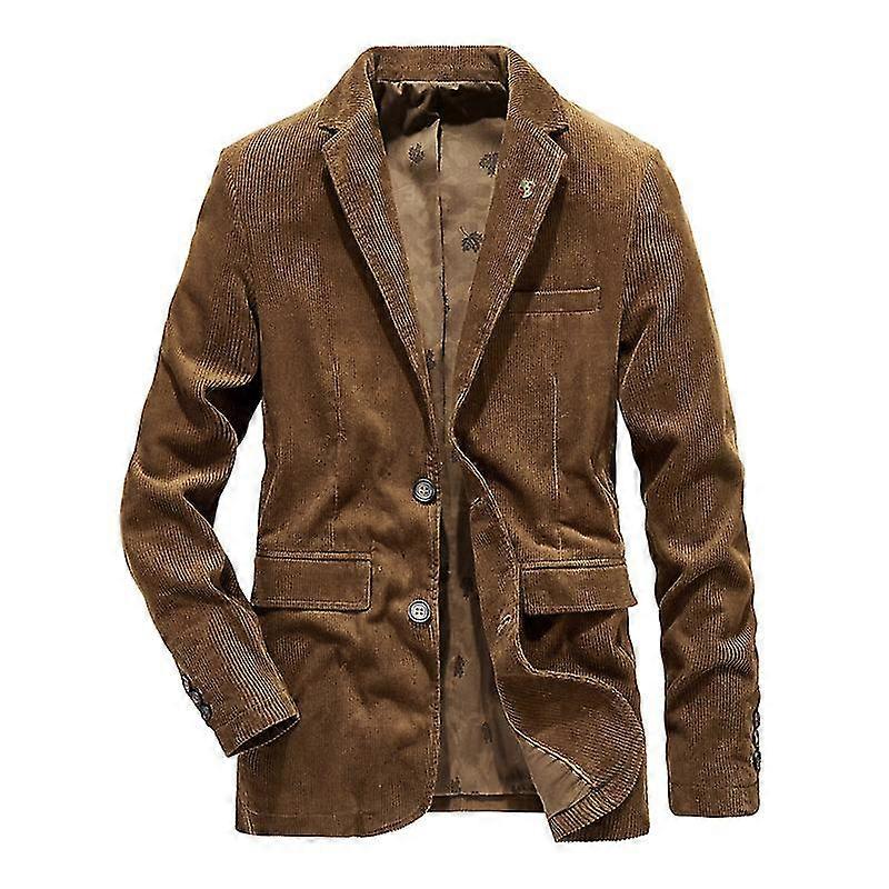Mens Casual Κοτλέ Σακάκι Fit Two-button Sport Coat