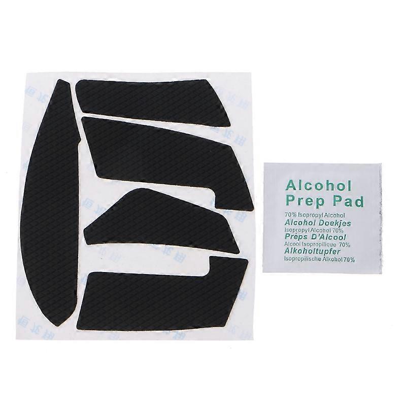 Mouse Sweat Resistant Pads Fully-Wrap Mouse Skates Side Stickers Black