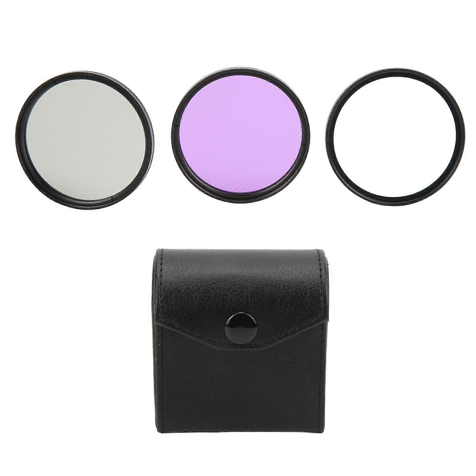 3pcs/set Multi Coated Lens Filter Kit Uv Cpl Fld Lens Filter Set For Digital Camera Accessories58mm(1486)