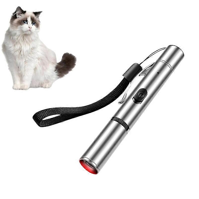 ペット猫のおもちゃUSB充電式多機能ペットプロジェクション猫インタラクティブ面白い子猫トレーニングレーザーおもちゃ猫アクセサリー