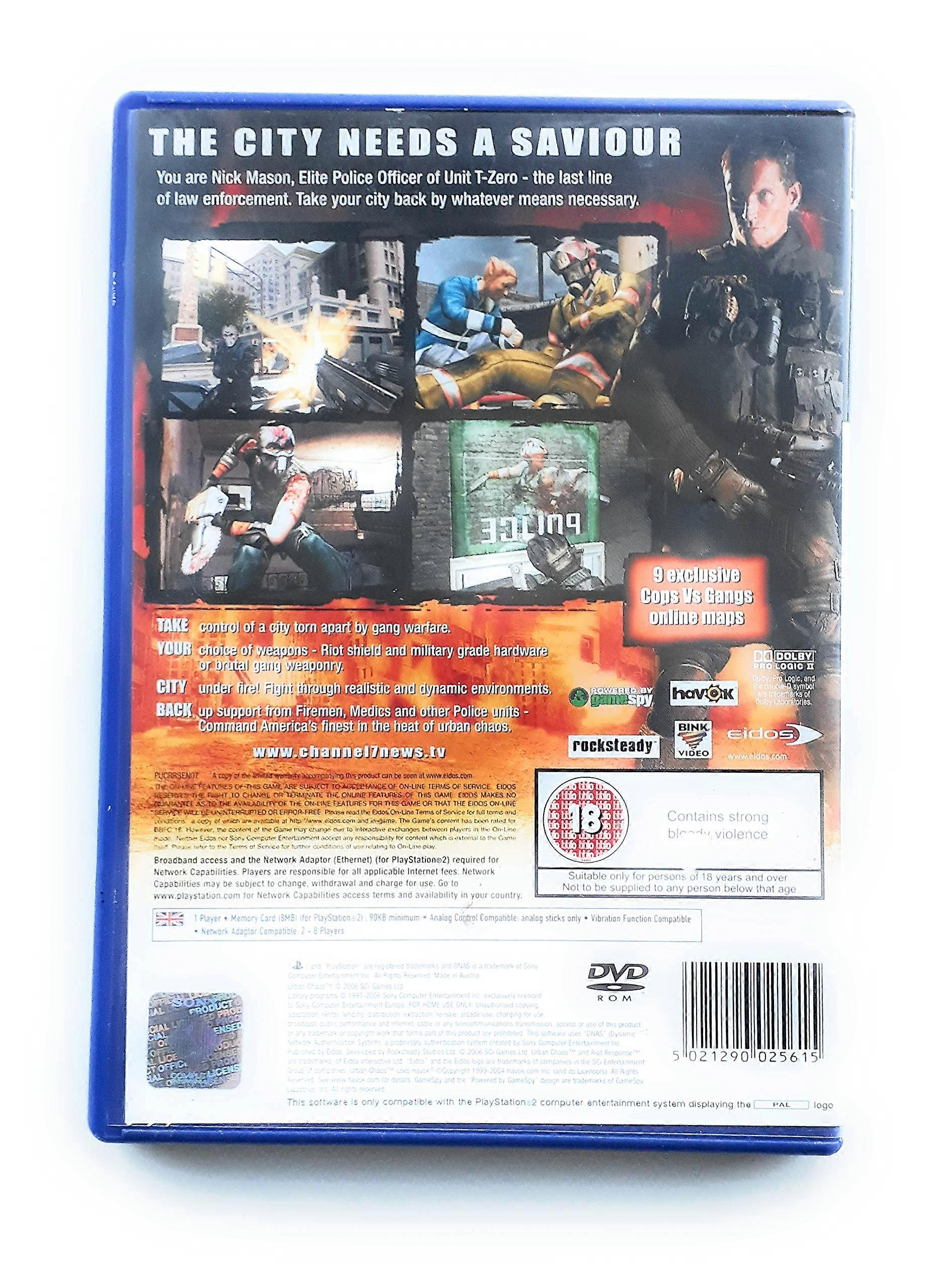 Jeu Urban Chaos Sur Playstation 2 (PS2) – PAL FR – Très Bon état