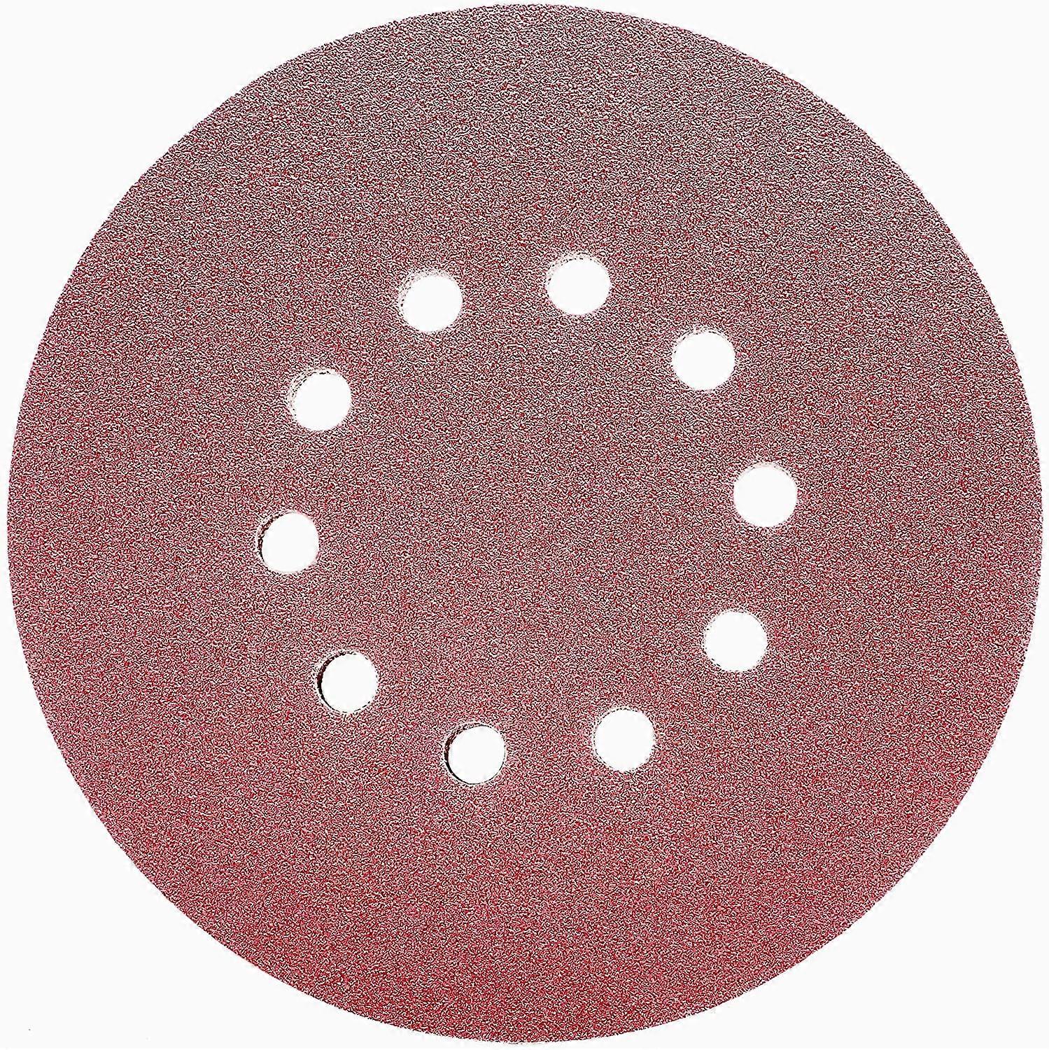 Sanding Discs Sandpaper 225Mm.10 Holes, 15 Sanding Discs: 225Mm Hook-and-Loop Perforated Sanding Discs 240 Grit Self-Adhesive For Giraffe Sander/Wall