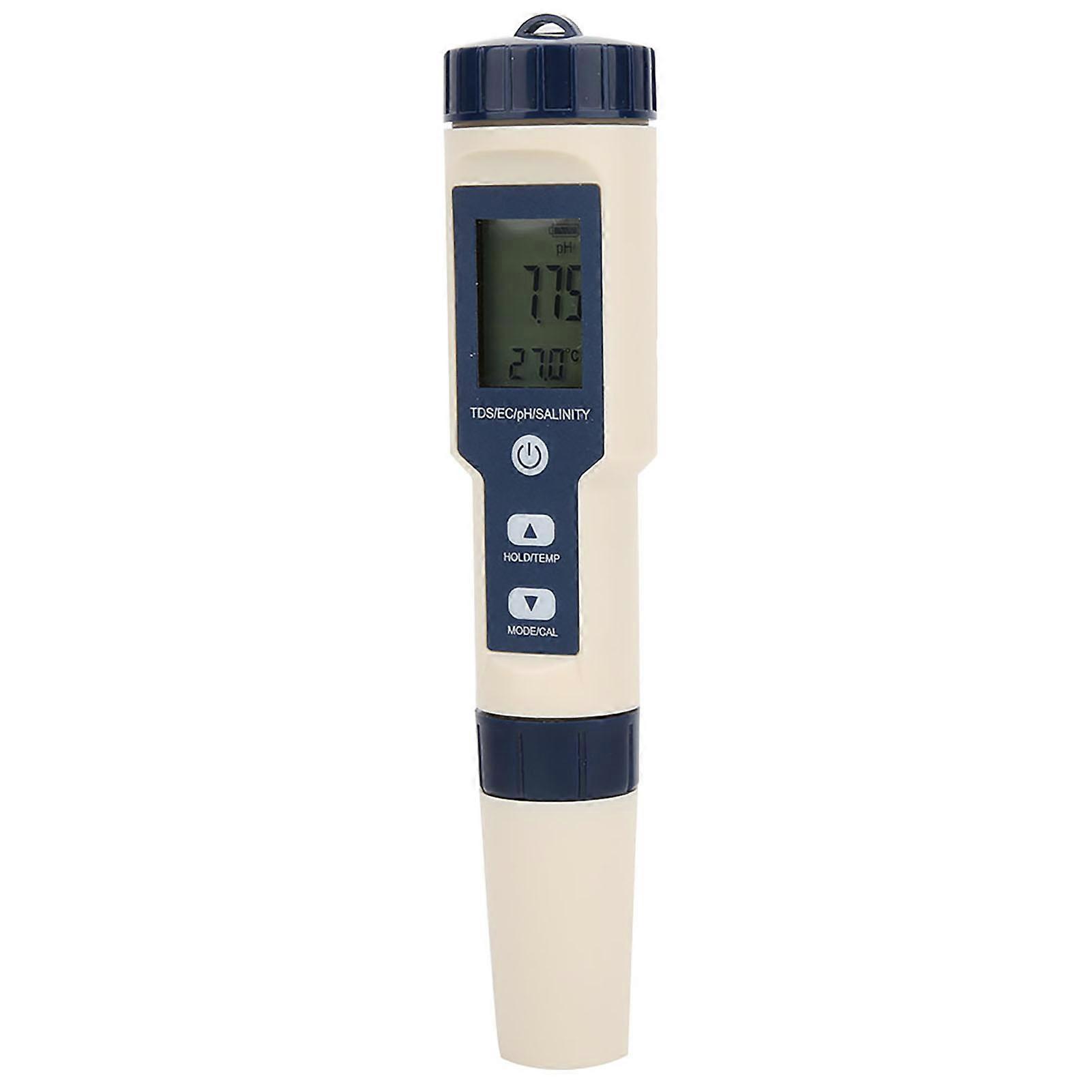 EZ-9909 5 in 1 Function Water Quality Testing Meter PH Salinity TDS EC Tester with Backlight