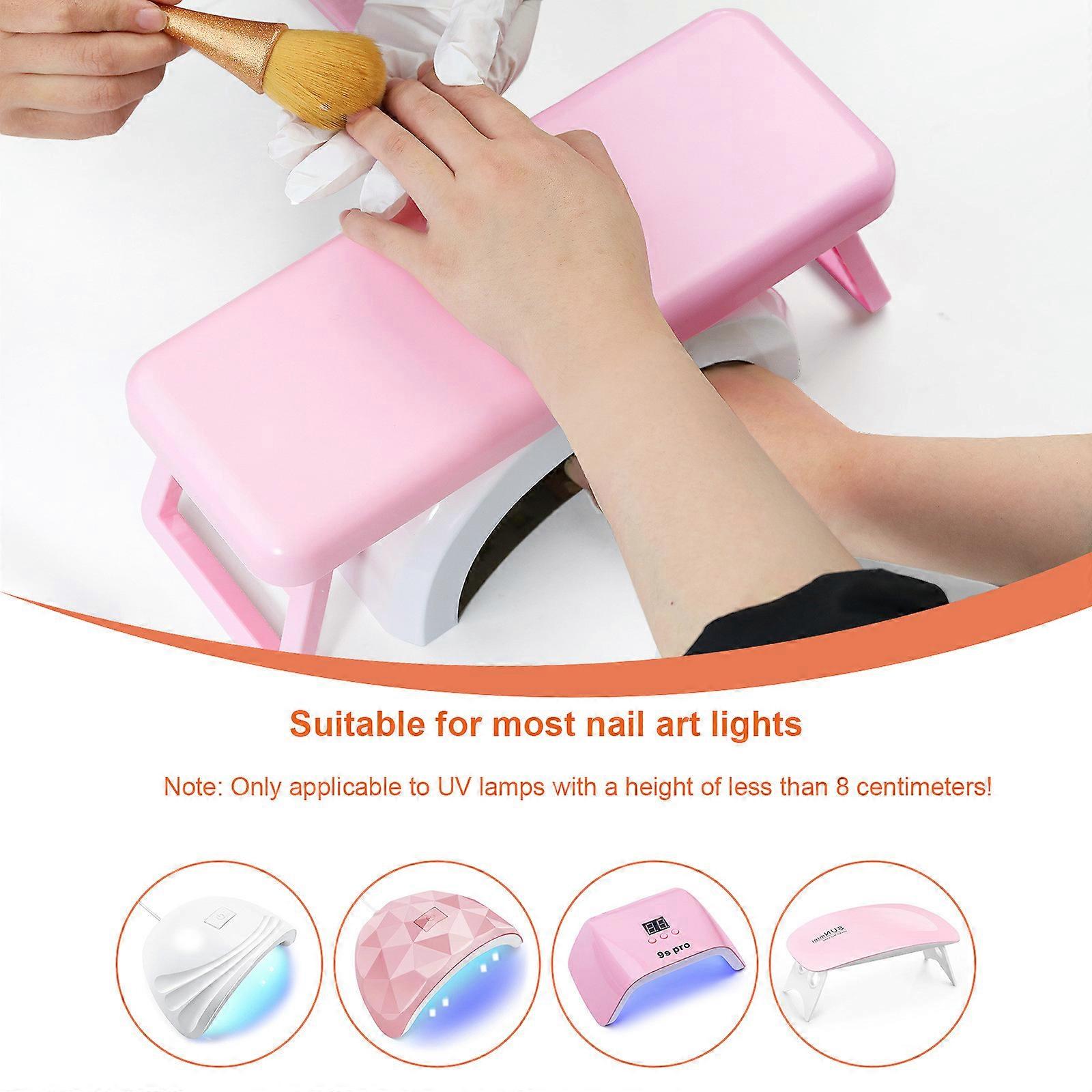 Oreiller de manucure pliable : matériau ABS, robuste et durable, adapté à la création de manucures.