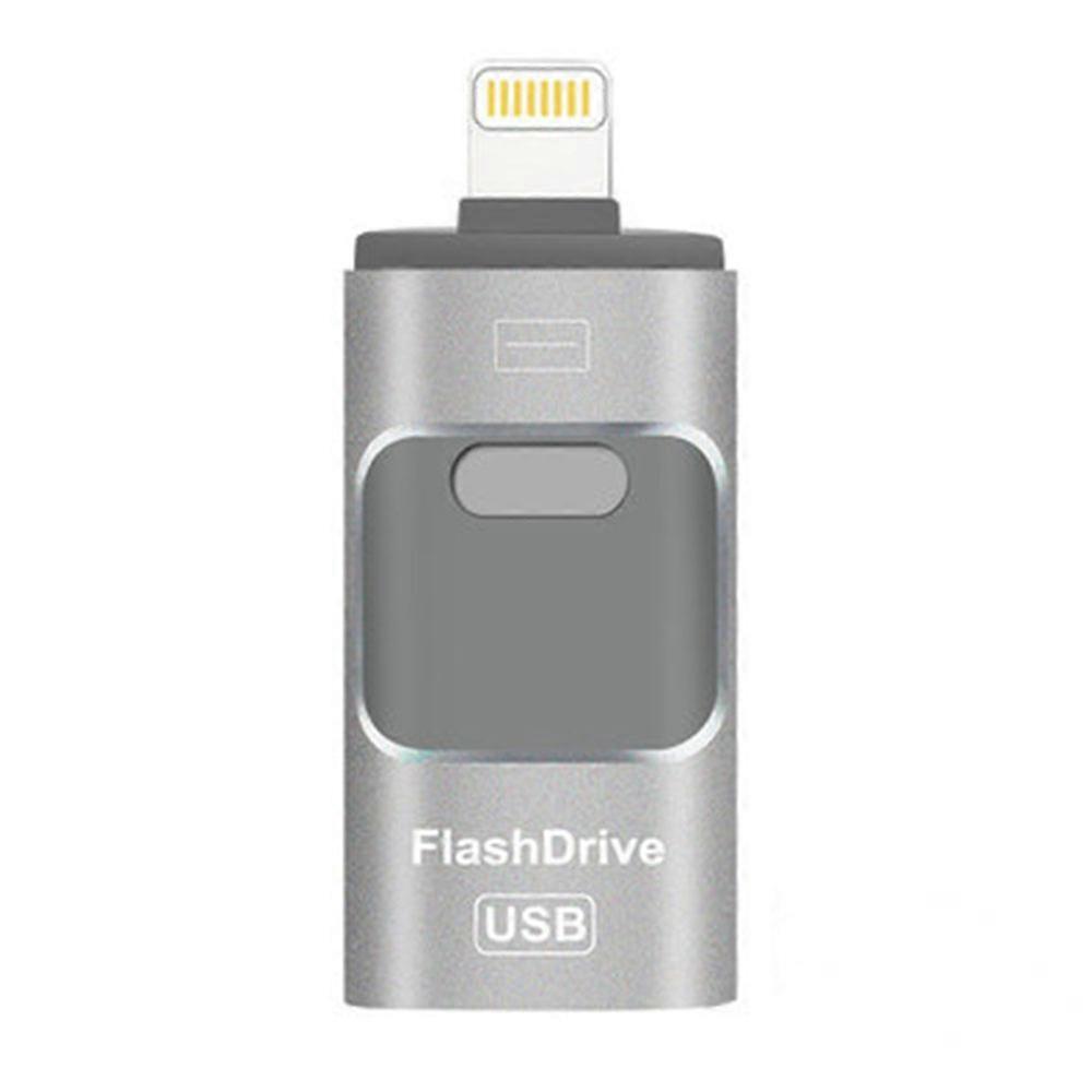 High-Speed USB 0 Flash Drive, 3 in 1 Memory Stick for iPhone, iPad, Android, and Computer