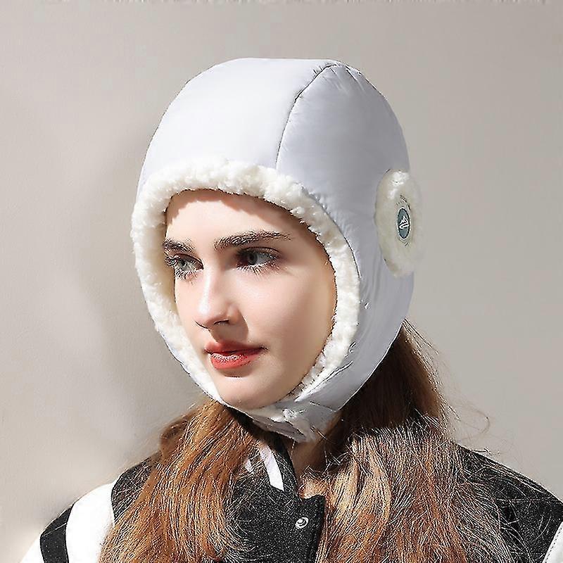 Winter Down Fabric Hat, Windproof, Waterproof And Ear Protection For Cycling, Warm And Fashionable Korean Style Lei Feng Hat