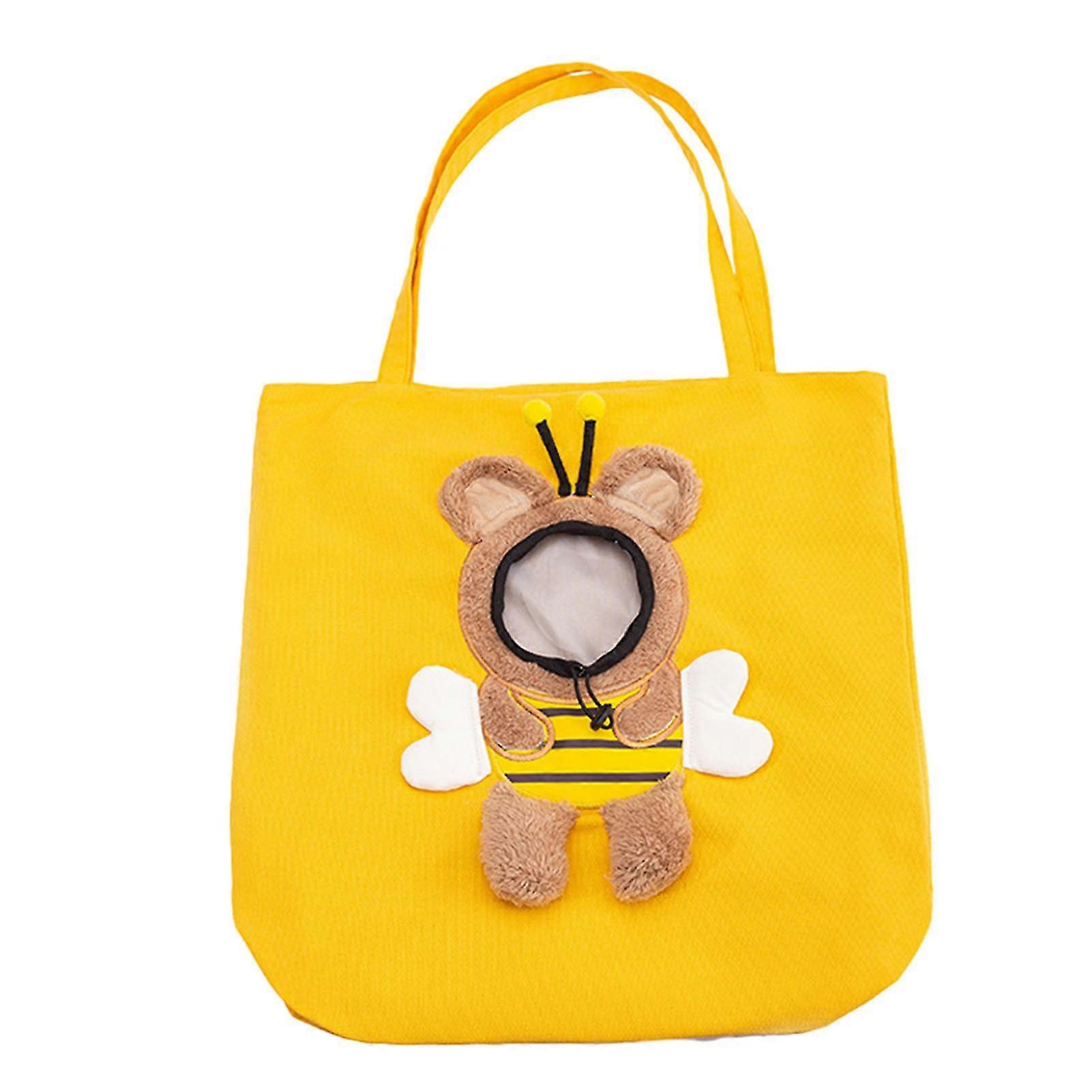 Portable Pet Canva Bag Anti-scratch Printed Cat Shoulder Bag For Kittens Puppy