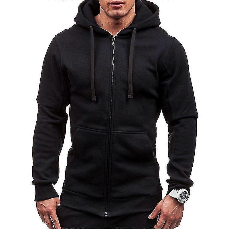 menn zip up hettegenser hettegenser genser vanlig hettegenser topper