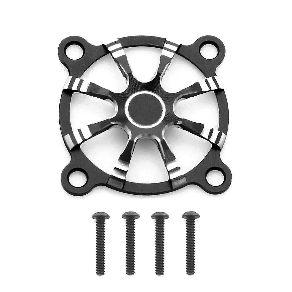 30x30mm κάλυμμα ανεμιστήρων ψύξης κραμάτων αργιλίου για το ηλεκτρικό ρυθμιστικό κάλυμμα προστασίας ανεμιστήρων RC ESC Μαύρο