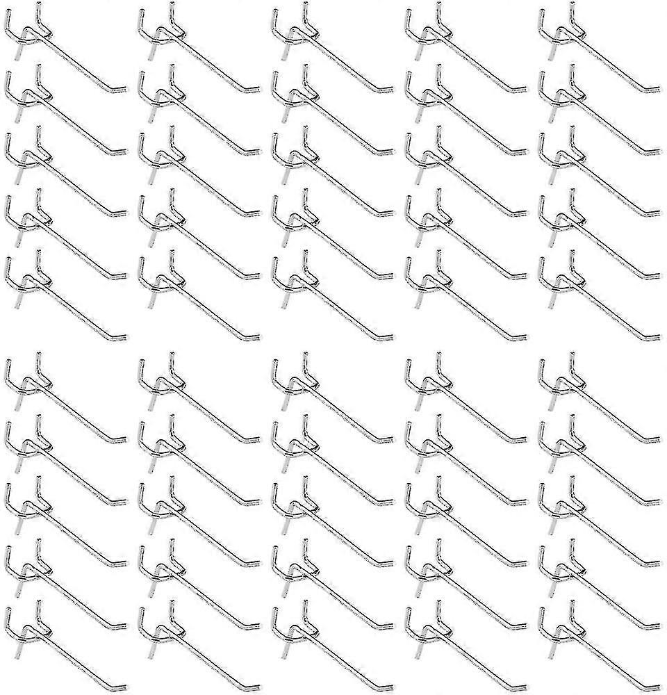 50 Pcs Pegboard Hooks,wall Shelf Hooks For Display Pegboard Garage Store Tools Storage Hanger Wall Shelf Hooks