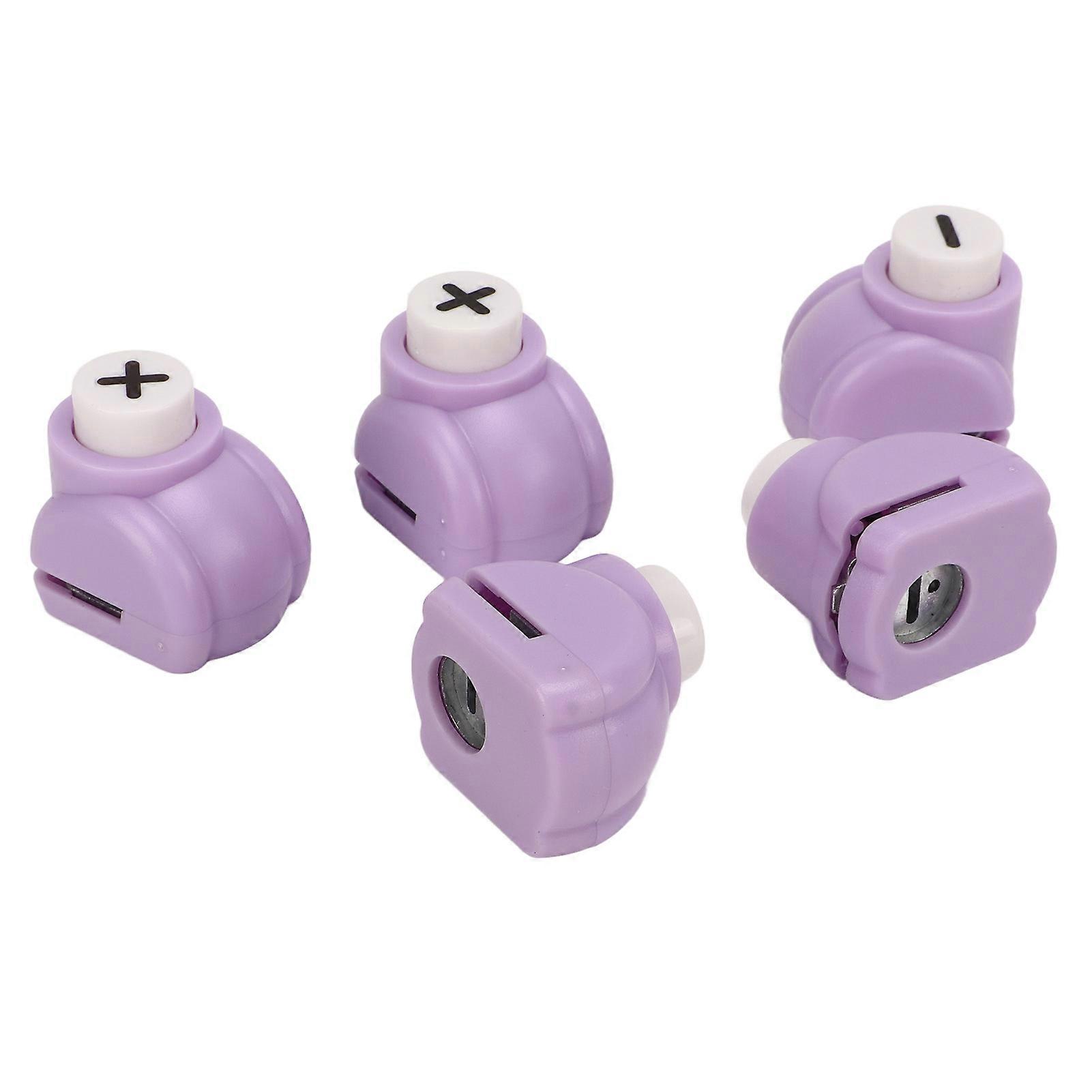 5pcs Craft Paper Punch for Kids Mathematics Symbol Easy Cut Mini Hole Punch Shapes with Ergonomic Handle Shape Punchers