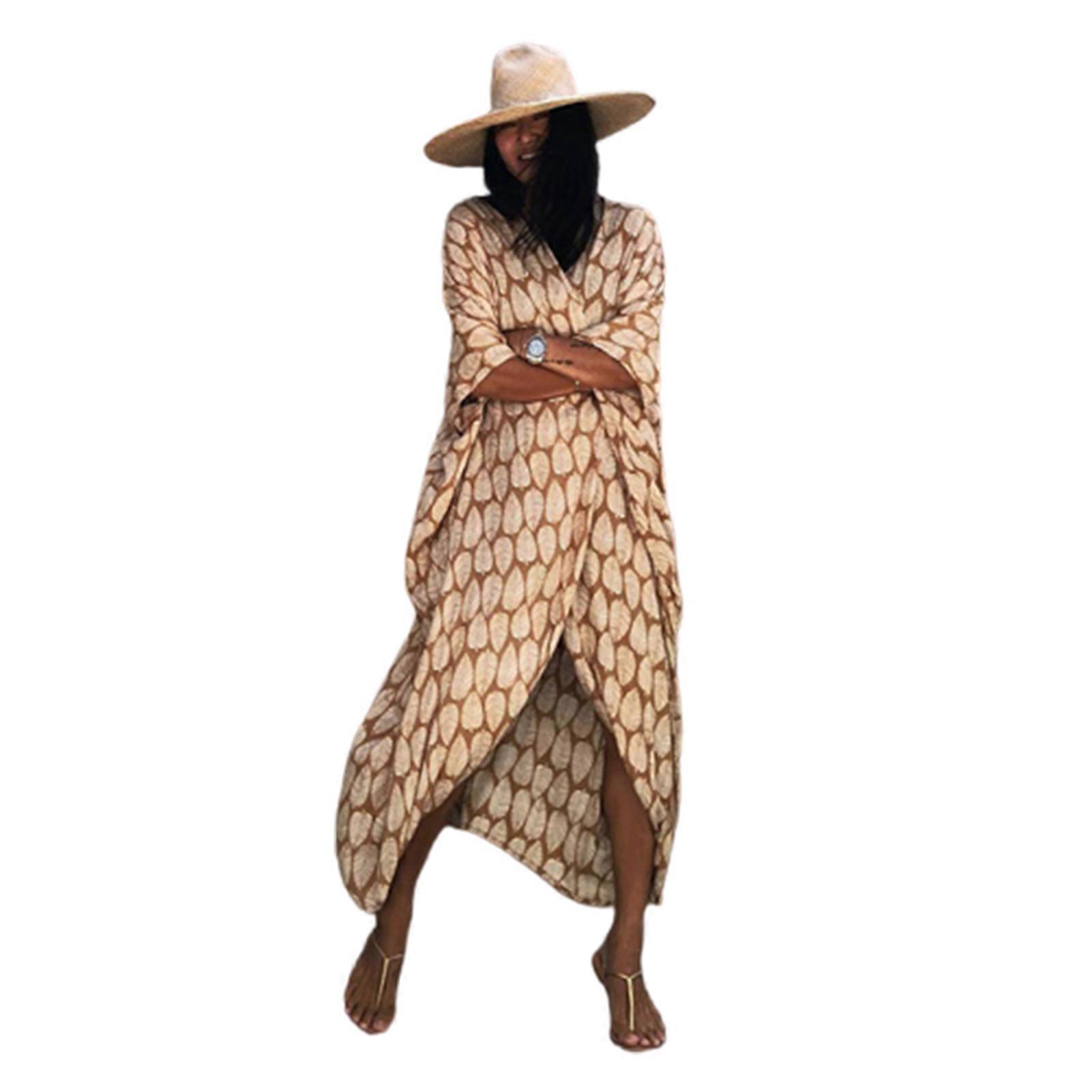 Beach Cover Ups for Swimwear Loose Beach Sundress Bikini Cover Dressfor Beach Pool Sunscreen Top