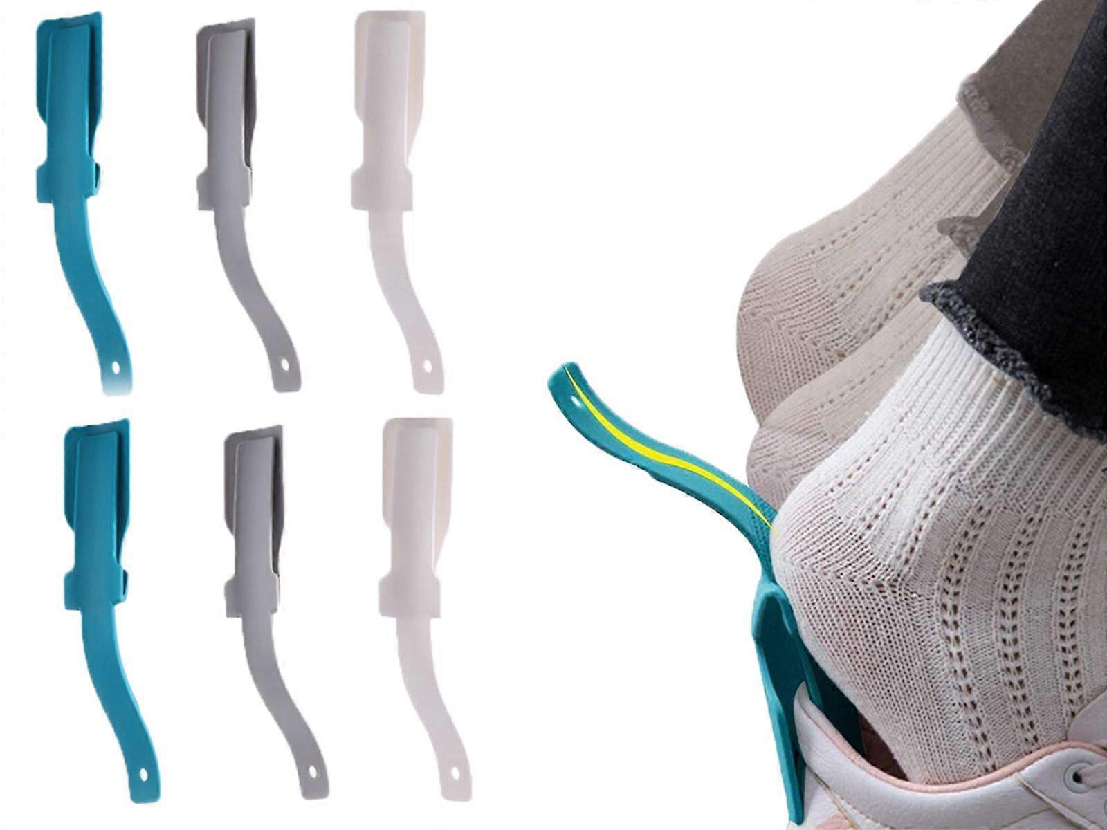 12 Pieces Portable Lazy Shoe Lifting Helper Random Colour