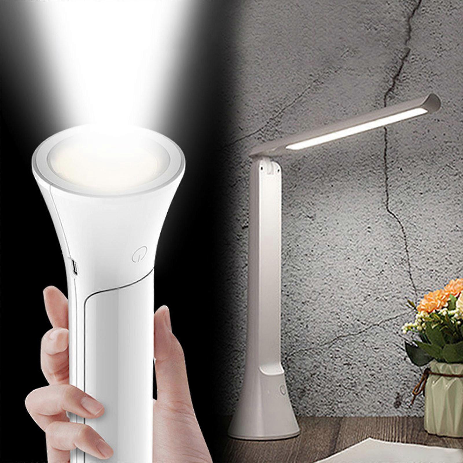 Flashlight Led Torch Light Outdoor Flashlight-Camping Light-Rechargeable Folding Learning Eye-protection LED Desk Lamp- Stepless Dimming, Bright Small