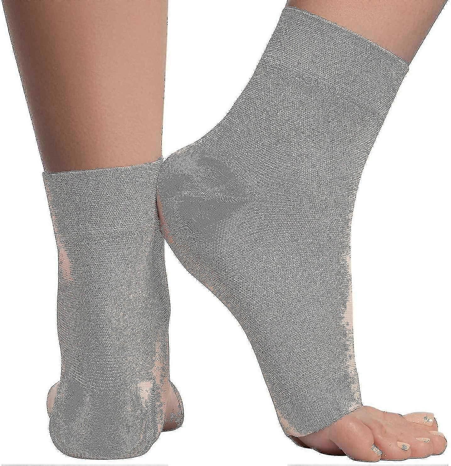 1 paire de chaussettes de compression à la cheville - bout ouvert Ompression - Suzuka